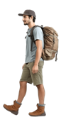 Man With A Backpack PNG Transparent Images Free Download | Vector Files |  Pngtree